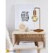 Abajur - Luminária de Mesa estilo retrô - Ideal para quarto mesa de cabeceira, escritório, home office - Alumínio Escovado