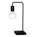 Abajur - Luminária de Mesa estilo retrô - Ideal para quarto mesa de cabeceira, escritório, home office - Preto