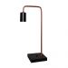 Abajur - Luminária de Mesa estilo retrô - Ideal para quarto mesa de cabeceira, escritório, home office - Preto com Cobre