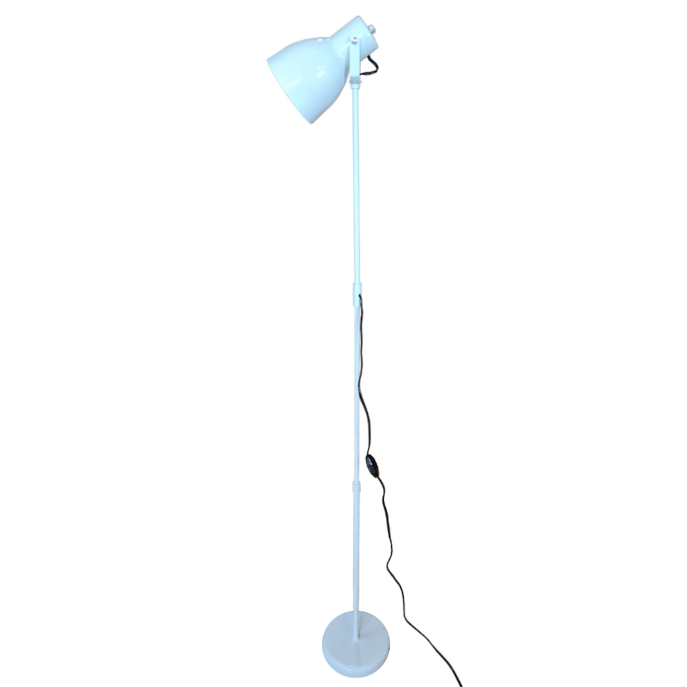 Coluna De Luz - Luminária De Chão Articulada Gira 360 Graus -  Cor Branco