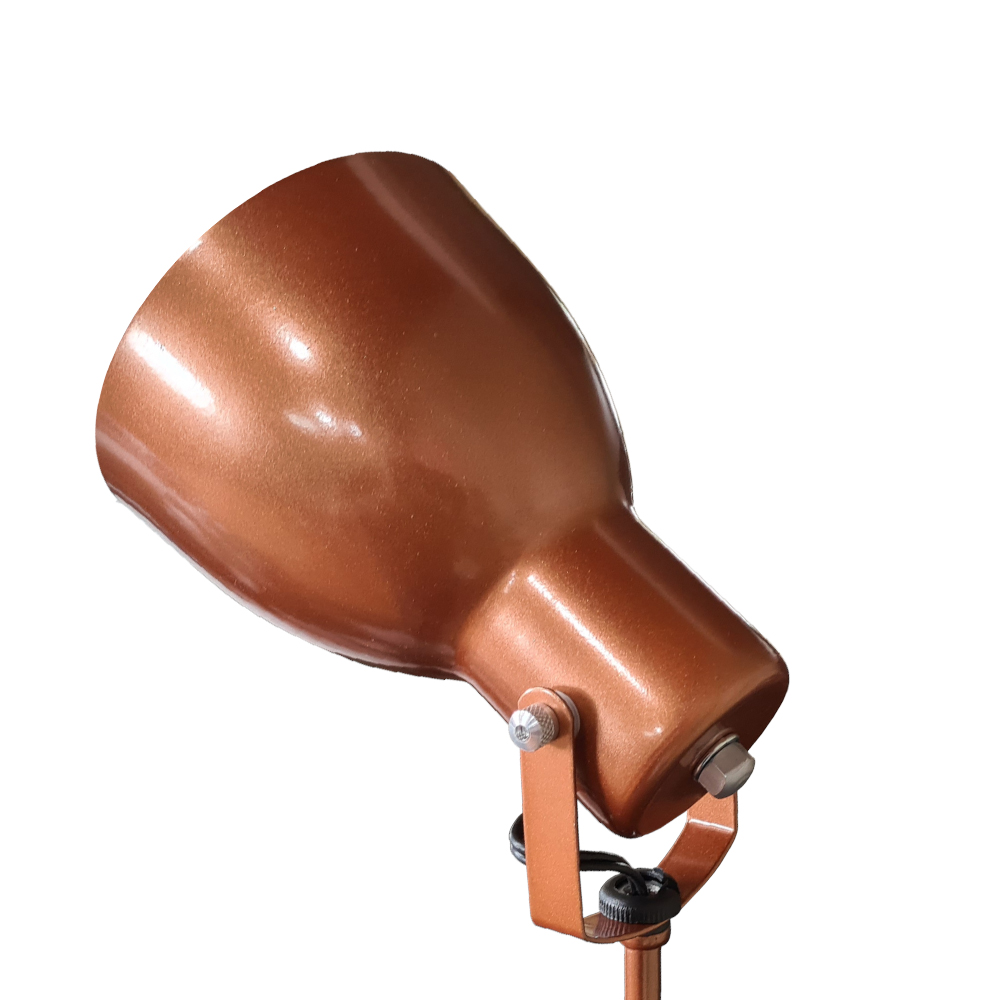 Coluna De Luz - Luminária De Chão Articulada Gira 360 Graus - Cor Cobre