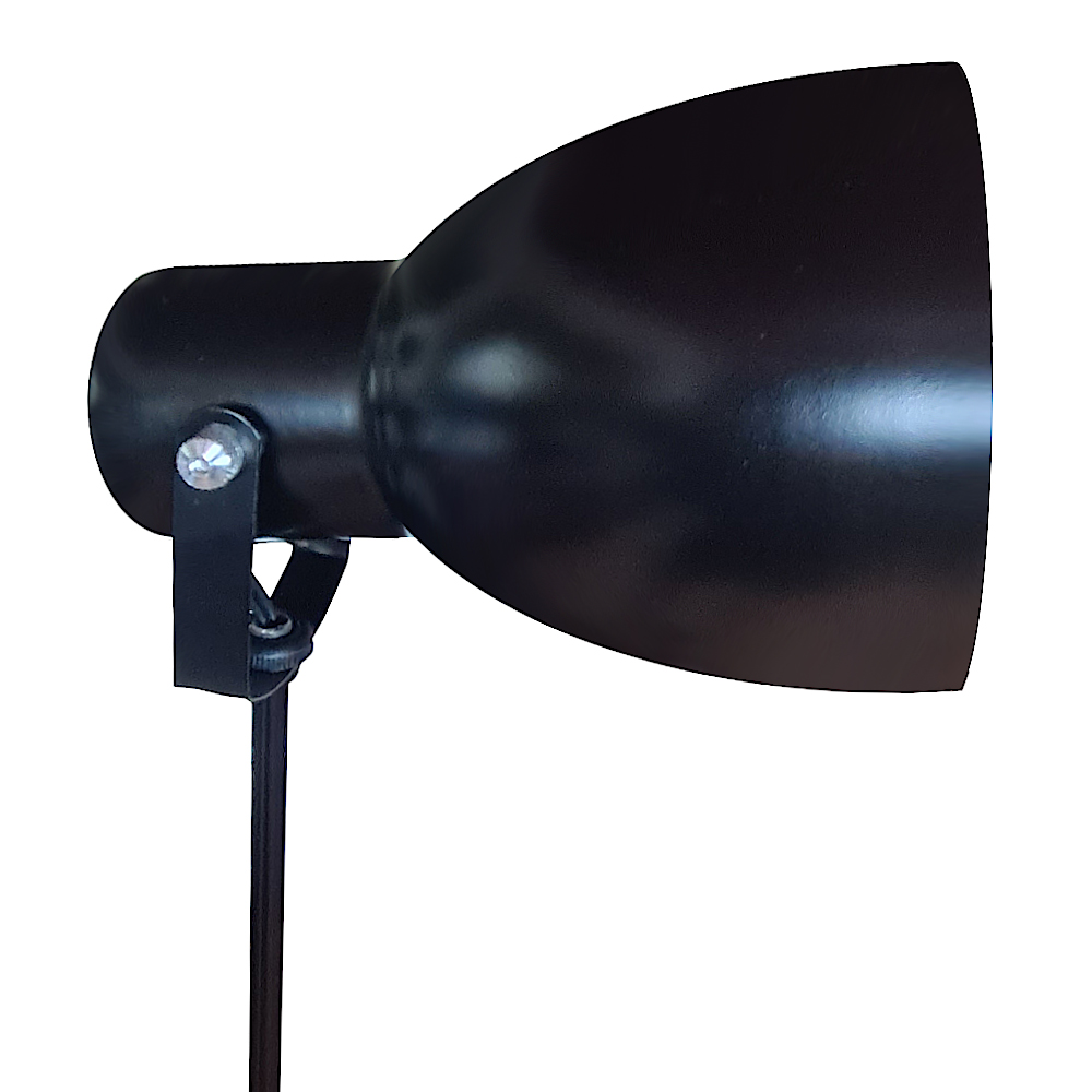 Coluna De Luz - Luminária De Chão Articulada Gira 360 Graus - Cor Preto