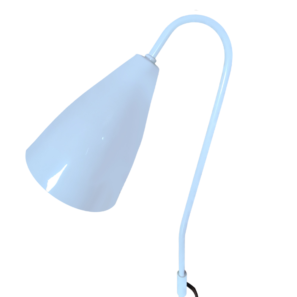 Luminária De Chão - Coluna de iluminação Com Haste Fixa na cor Branco