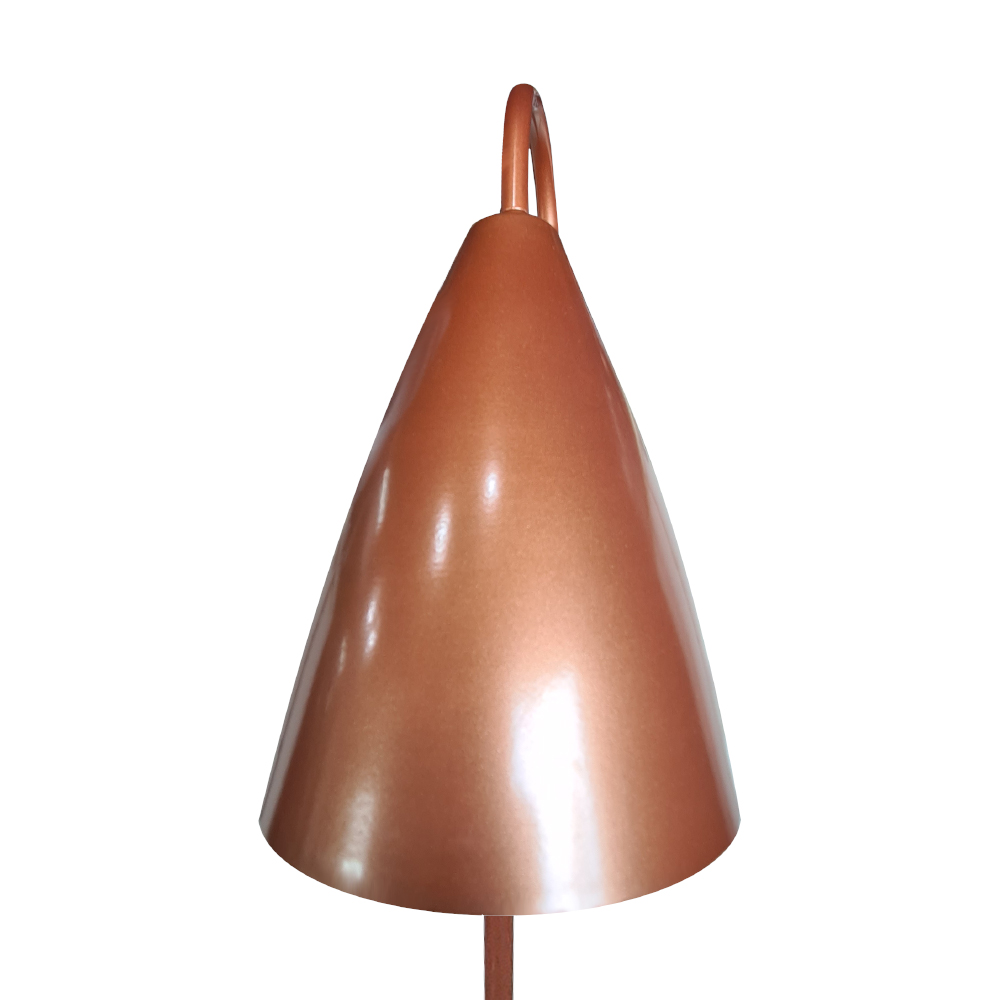 Luminária De Chão - Coluna de iluminação Com Haste Fixa na cor Cobre