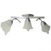 Lustre Luminária Arandela de Teto com 03 hastes e 03 vidros Modelo Tulipa - Para 03 lâmpadas Padrão E27 Bivolt 110v / 220v
