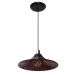 Lustre Luminária Pendente Modelo Chapéu na cor Preto Com Cobre - Ideal para Mesa De Jantar, Sinuca, Sala, Quarto