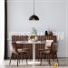 Lustre Luminária Pendente Modelo Meia Bola Na Cor Preto Cobre - Ideal Para Mesa De Jantar, Mesa De Bilhar, Sala, Quarto