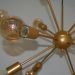 Lustre Luminária Pendente com 12 Hastes Modelo Sputinik - Ideal para Mesa Jantar, Sala, Quarto - Cor Dourado