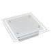 Lustre Luminária Plafon de Vidro Fosco sobrepor para 02 Lâmpadas Quadrado 30cm - Ideal para Sala, Quarto, Cozinha, Banheiro, Lavanderia, Quintal