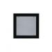 Lustre Luminária Plafon de Vidro Preto sobrepor para 02 Lâmpadas Quadrado 30cm - Ideal para Sala, Quarto, Cozinha, Banheiro, Lavanderia, Quintal