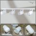 Trilho de 65cm com 04 Spots para 04 lâmpadas padrão E27 - Ideal para Sala, Quarto, Cozinha, Comércio - Bivolt 110v/220v - Branco