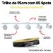 Trilho de 95cm com 05 Spots para 05 lâmpadas padrão E27 - Ideal para Sala, Quarto, Cozinha, Comércio - Bivolt 110v/220v - Branco