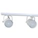 Trilho de 95cm com 05 Spots para 05 lâmpadas padrão E27 - Ideal para Sala, Quarto, Cozinha, Comércio - Bivolt 110v/220v - Branco