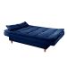 Sofá-Cama Casal 3 Lugares Dinorá Suede Azul