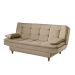 Sofá-Cama Casal 3 Lugares Dinorá Suede Bege