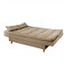 Sofá-Cama Casal 3 Lugares Dinorá Suede Bege
