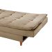 Sofá-Cama Casal 3 Lugares Dinorá Suede Bege