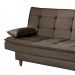 Sofá-Cama Casal 3 Lugares Dinorá Suede Capuccino