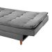 Sofá-Cama Casal 3 Lugares Dinorá Suede Cinza