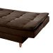 Sofá-Cama Casal 3 Lugares Dinorá Suede Marrom