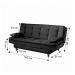 Sofá-Cama Casal 3 Lugares Dinorá Suede Marrom