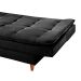 Sofá-Cama Casal 3 Lugares Dinorá Suede Preto