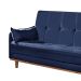 Sofá-Cama Casal 3 Lugares Tokio Suede Azul