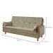 Sofá-Cama Casal 3 Lugares Tokio Suede Bege