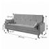 Sofá-Cama Casal 3 Lugares Tokio Suede Bege