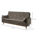 Sofá-Cama Casal 3 Lugares Tokio Suede Capuccino