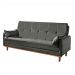 Sofá-Cama Casal 3 Lugares Tokio Suede Cinza