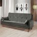Sofá-Cama Casal 3 Lugares Tokio Suede Cinza