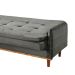 Sofá-Cama Casal 3 Lugares Tokio Suede Cinza