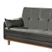 Sofá-Cama Casal 3 Lugares Tokio Suede Cinza