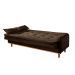 Sofá-Cama Casal 3 Lugares Tokio Suede Marrom