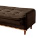 Sofá-Cama Casal 3 Lugares Tokio Suede Marrom