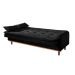 Sofá-Cama Casal 3 Lugares Tokio Suede Preto