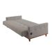 Sofá-Cama Casal 3 Lugares com USB Noronha Linho Bege Claro