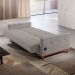 Sofá-Cama Casal 3 Lugares com USB Noronha Linho Bege Claro