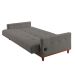 Sofá-Cama Casal 3 Lugares com USB Noronha Linho Cinza