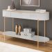 Aparador Beca e Mesa de Centro Giverny Orgânico Industrial D05 Bali Quartzo - Lyam Decor