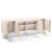 Aparador Buffet Bar Living Para Sala de Estar 04 Portas 220 cm Santiago B01 Off White - Lyam