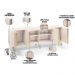 Aparador Buffet Bar Living Para Sala de Estar 04 Portas 220 cm Santiago B01 Off White - Lyam