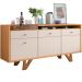 Aparador Buffet Bar Para Sala 02 Portas 02 Gavetas Valentim B01 Cinamomo Off White - Lyam Decor