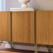 Aparador Buffet Bar Para Sala 04 Portas 220 cm Santiago B01 Off White Cinamomo - Lyam