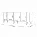 Aparador Buffet Bar Para Sala 04 Portas 220 cm Santiago B01 Off White Cinamomo - Lyam