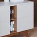 Aparador Buffet Para Sala De Jantar 03 Portas Íris C04 Off Matte Freijó - Lyam