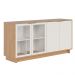 Aparador Buffet Para Sala de Jantar 04 Portas Áustria C04 Freijó Off White - Lyam Decor