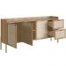 Aparador Buffet Para Sala de Jantar 183cm Pés Madeira Moss A03 Hanover Roble - Lyam Decor