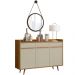 Aparador Buffet Sala de Jantar Moscou com Espelho Adnet 54 cm B02 Off White - Lyam Decor